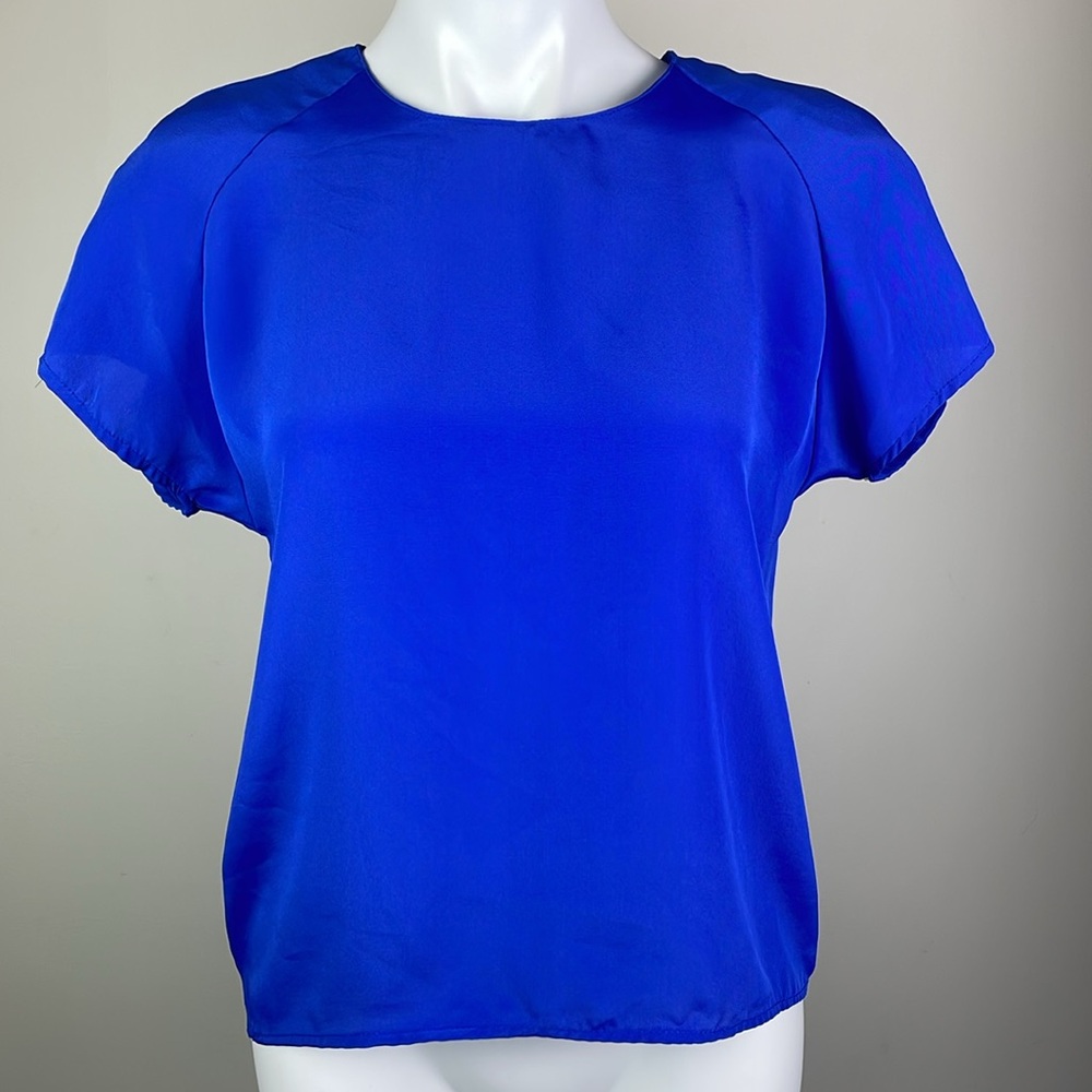 Petite Impressions Vintage Blouse Royal Blue